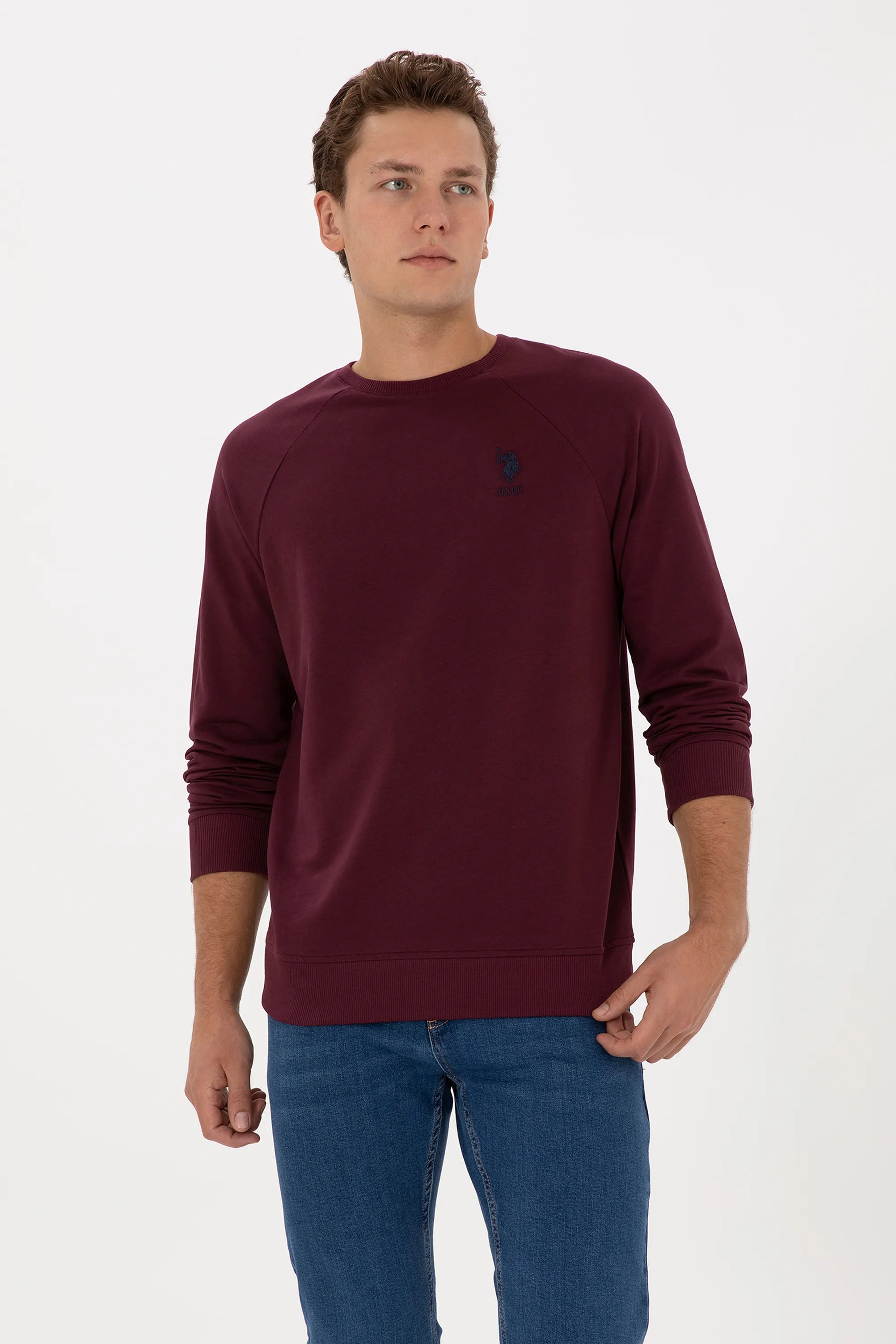 U.S. Polo Assn._New Plum_New Plum Sweatshirt With Logo_G081SZ0820 2231755_VR177_03