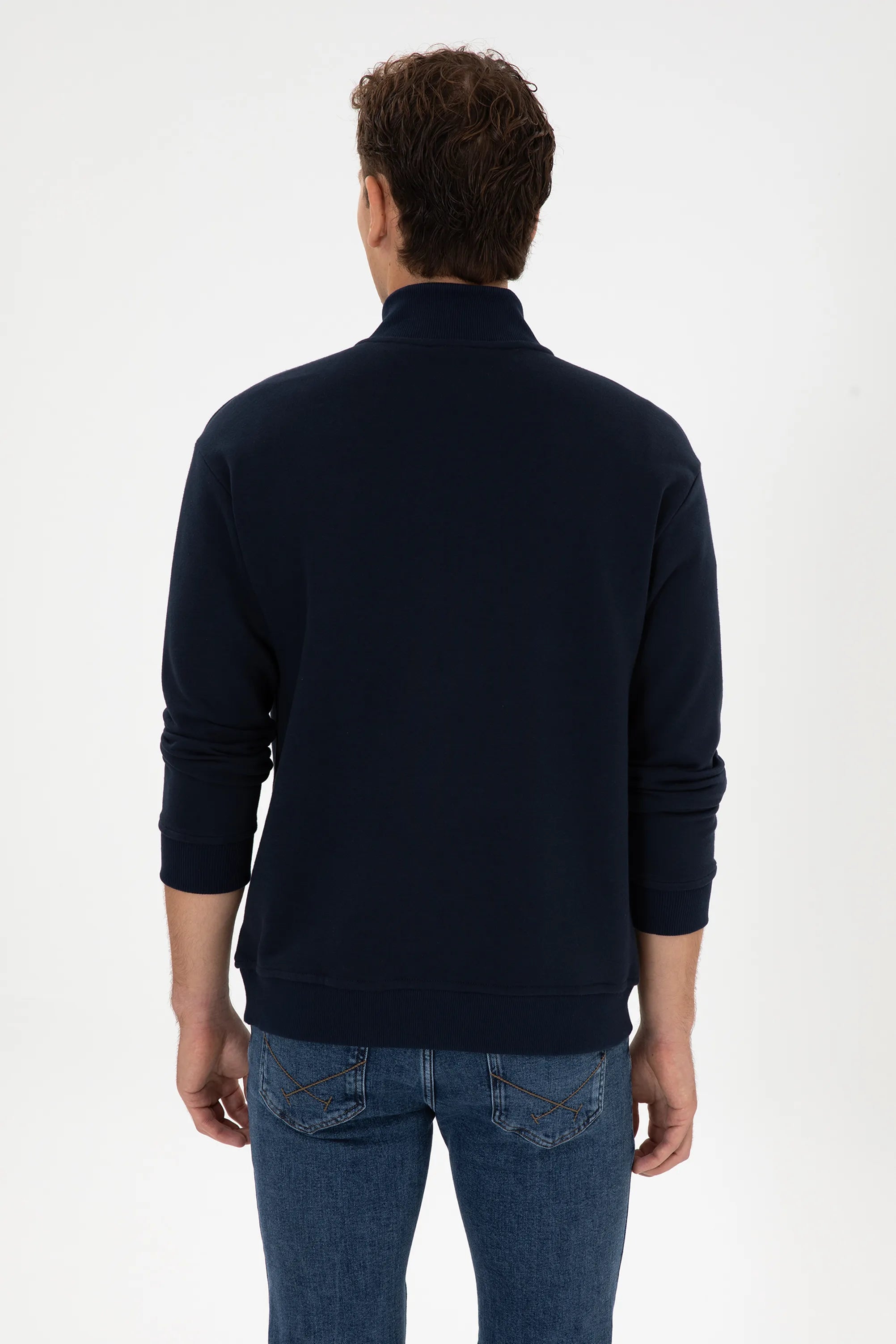 U.S. Polo Assn._Navy_Navy Sweatshirt With Zipper_G081SZ0820 2238968_VR033_05