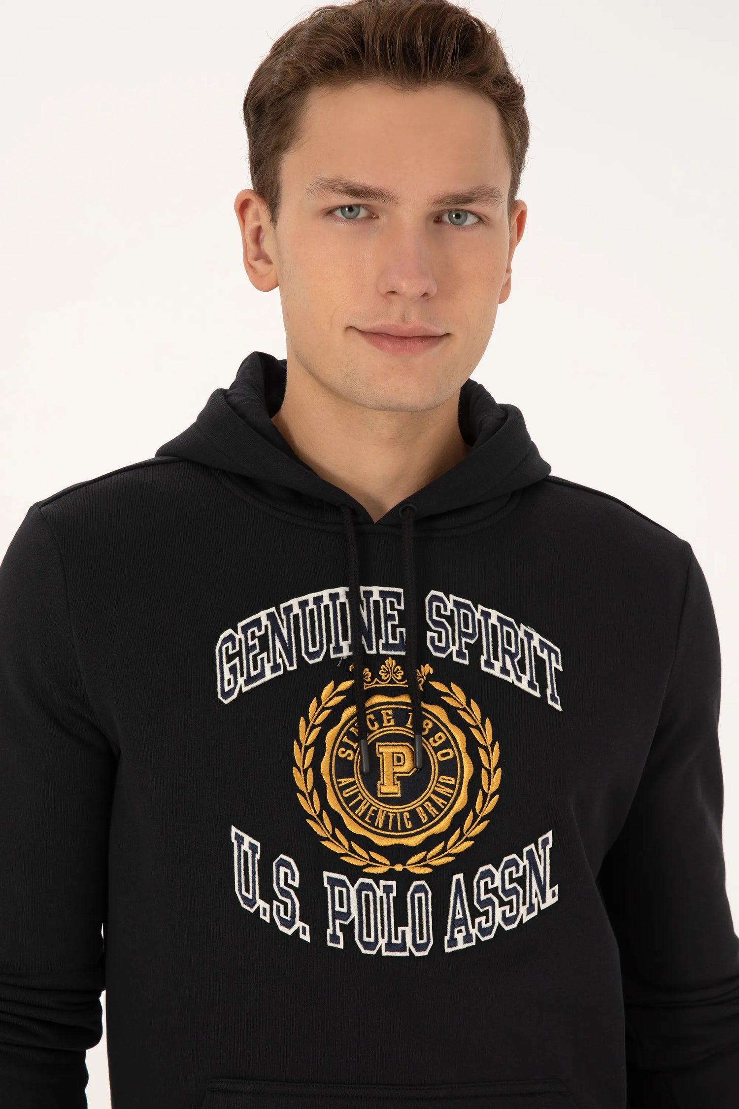 U.S. Polo Assn._Black_Black Hoodie with Logo_G081SZ0820 2239830_VR046_02