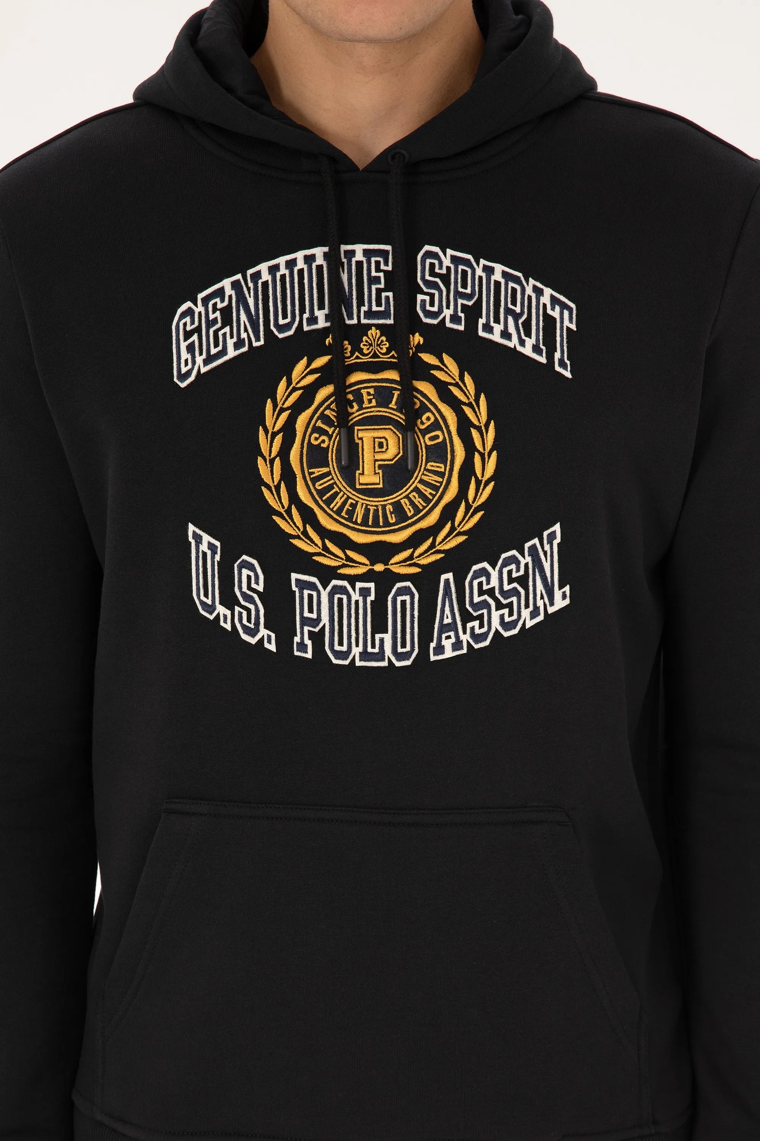 U.S. Polo Assn._Black_Black Hoodie with Logo_G081SZ0820 2239830_VR046_06