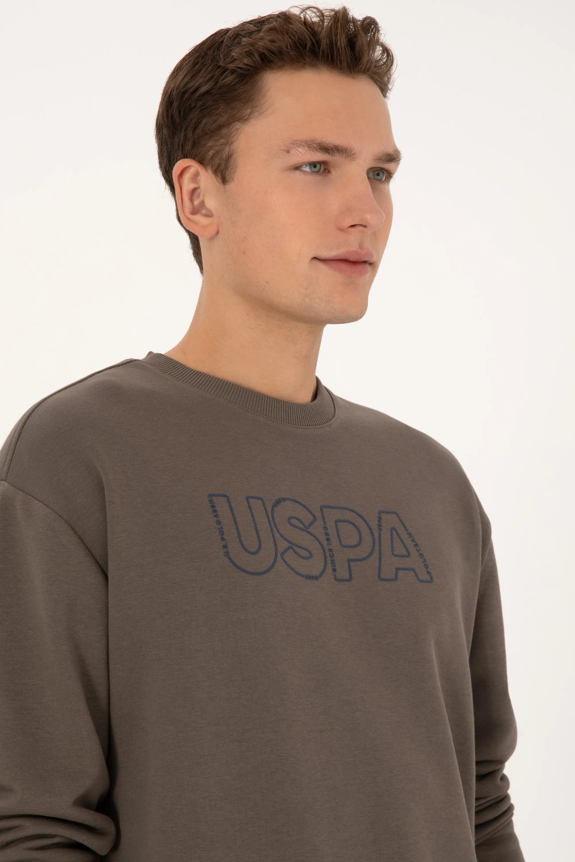 U.S. Polo Assn._Mink_Mink Sweatshirt With Logo_G081SZ0820 2240053_VR052_02