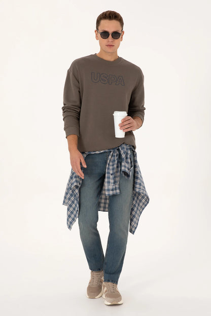 U.S. Polo Assn._Mink_Mink Sweatshirt with Logo_G081SZ0820 2240053_VR052_04