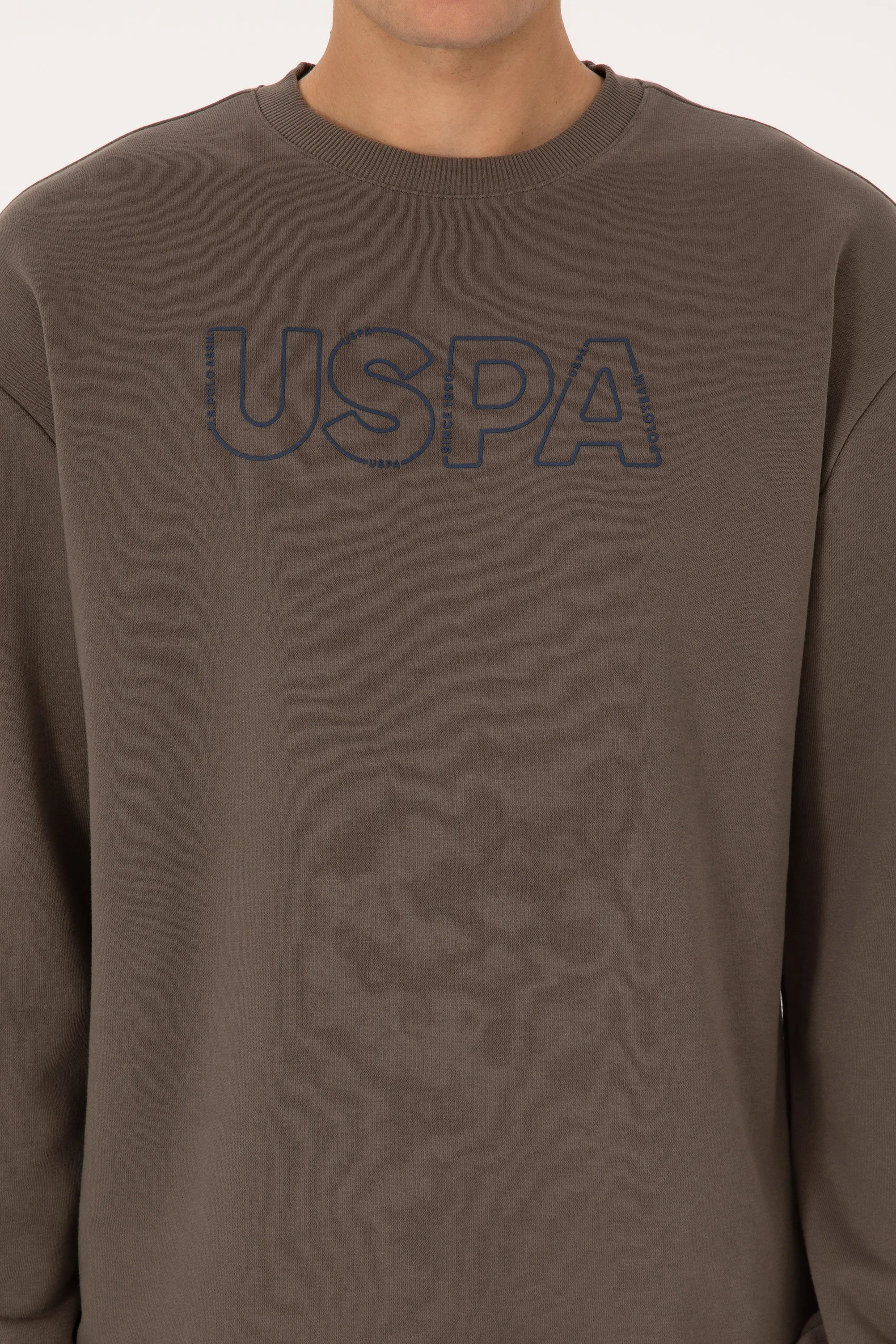 U.S. Polo Assn._Mink_Mink Sweatshirt With Logo_G081SZ0820 2240053_VR052_06