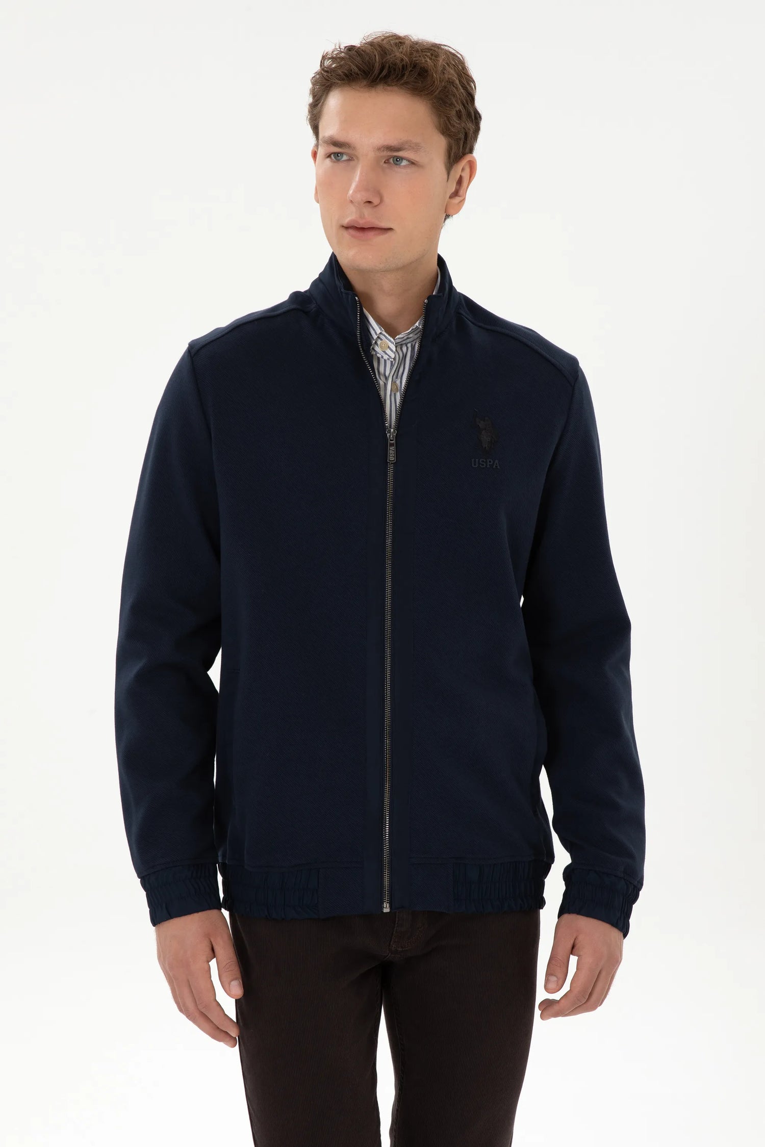 U.S. Polo Assn._Navy_Navy Knitting Cardigan_G081SZ0820 2246035_VR033_03