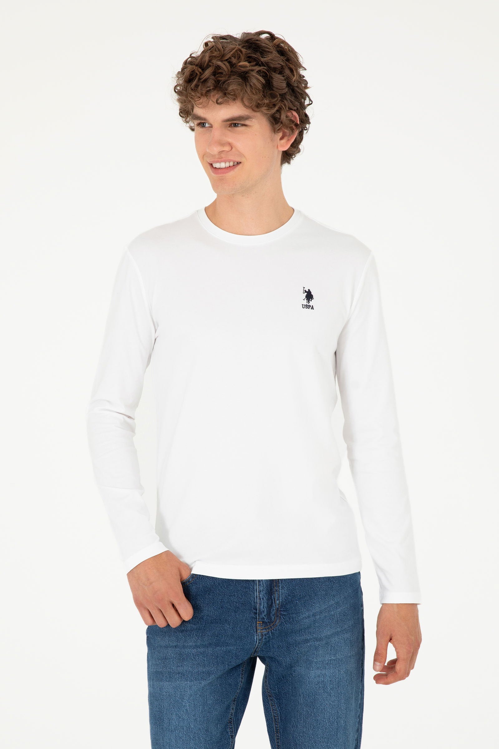 White Long Sleeve T-Shirt_G081SZ0820 1926794_VR013_01