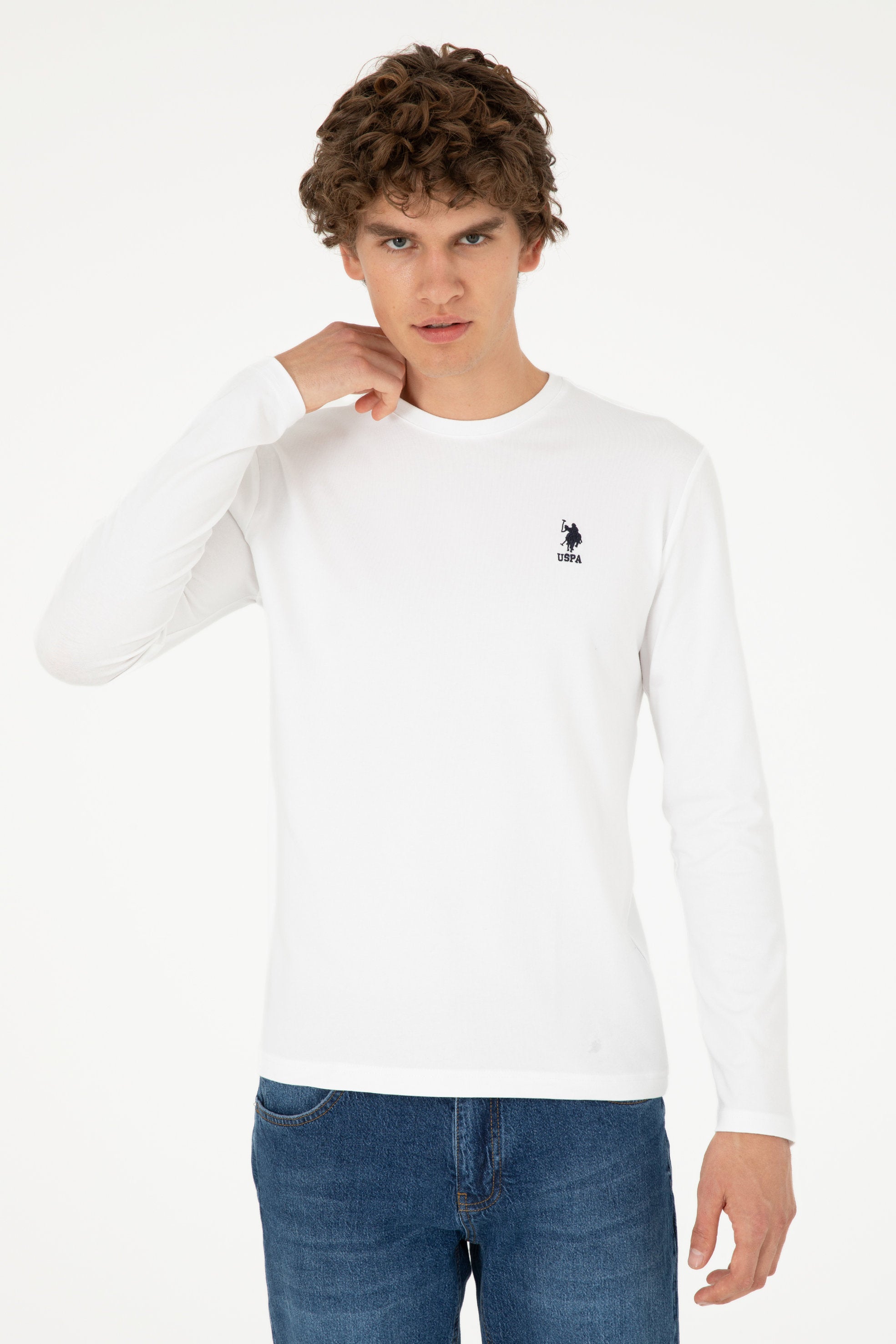 White Long Sleeve T-Shirt_G081SZ0820 1926794_VR013_03