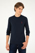 Navy Blue Round Neck T-Shirt_G081SZ0820 1926794_VR033_01