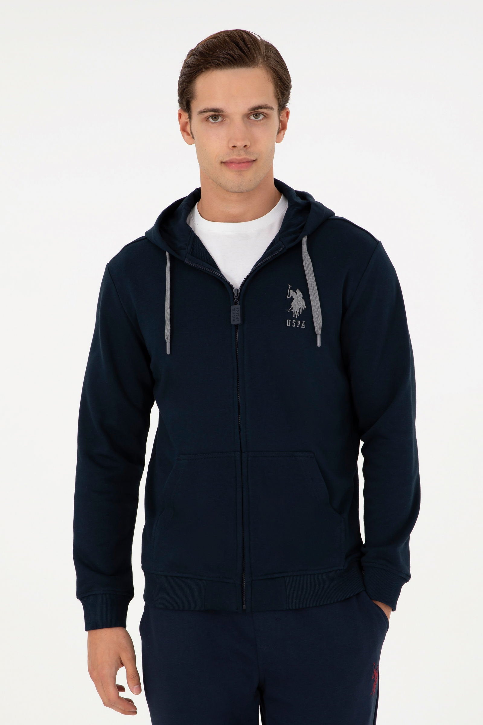 Navy Blue Zip Up Hoodie_G081SZ0820 1926835_VR033_01