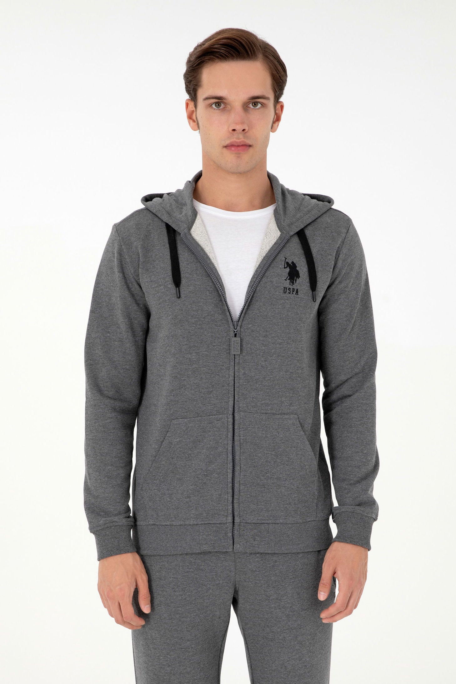 Grey Zip Up Hoodie_G081SZ0820 1926835_VR081_01