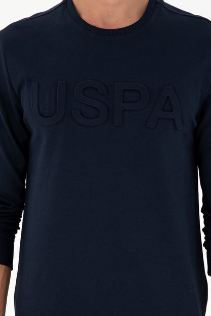 Navy Blue Sweatshirt with Uspa Logo_G081SZ0820 1926931_VR033_06