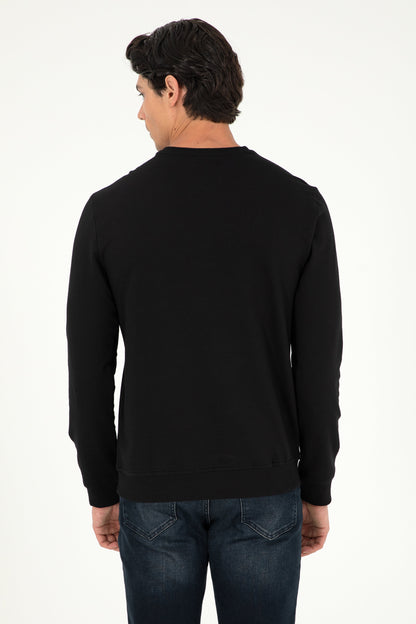 Black Sweatshirt with Uspa Logo_G081SZ0820 1926931_VR046_05