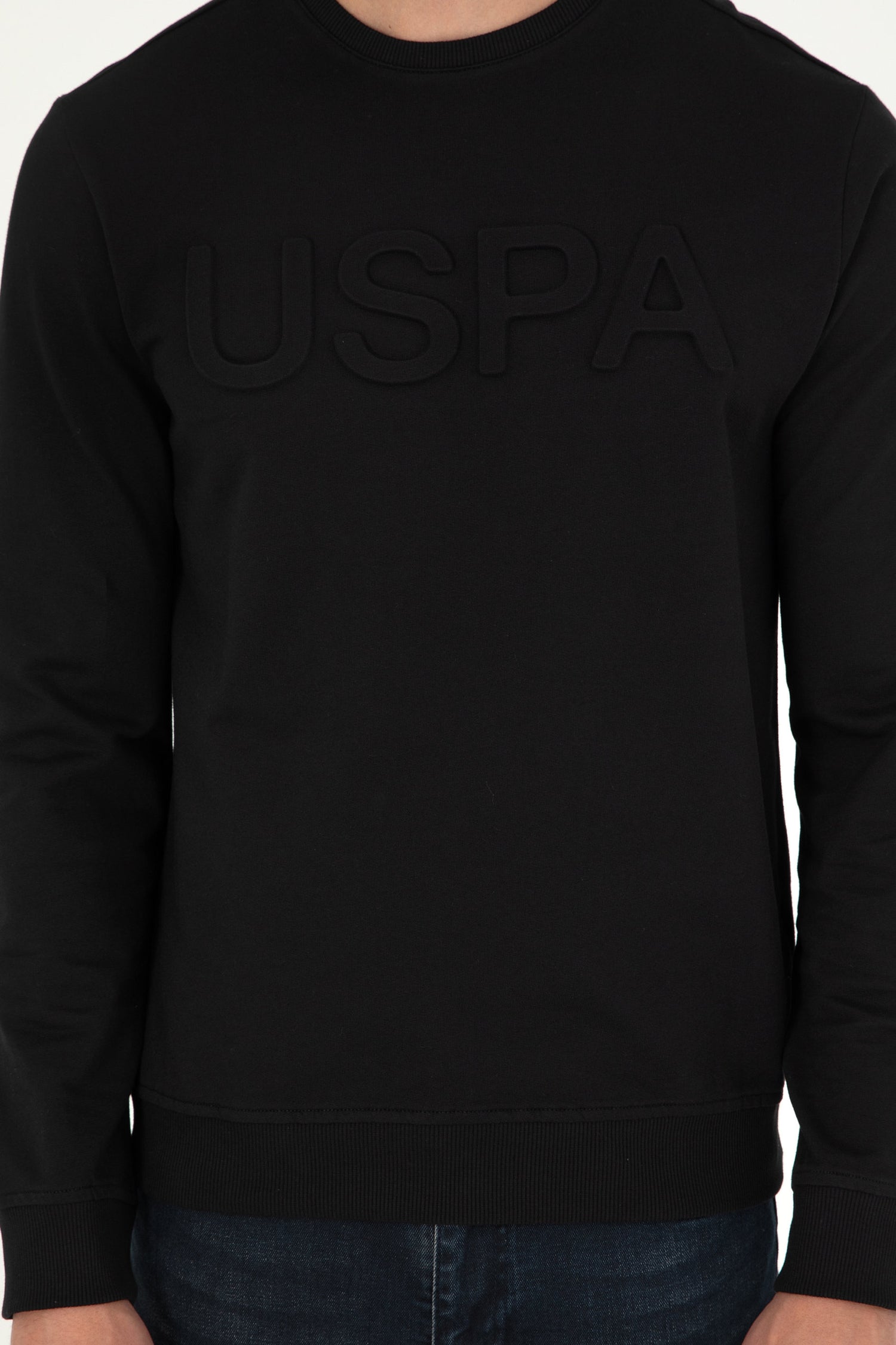 Black Sweatshirt with Uspa Logo_G081SZ0820 1926931_VR046_06