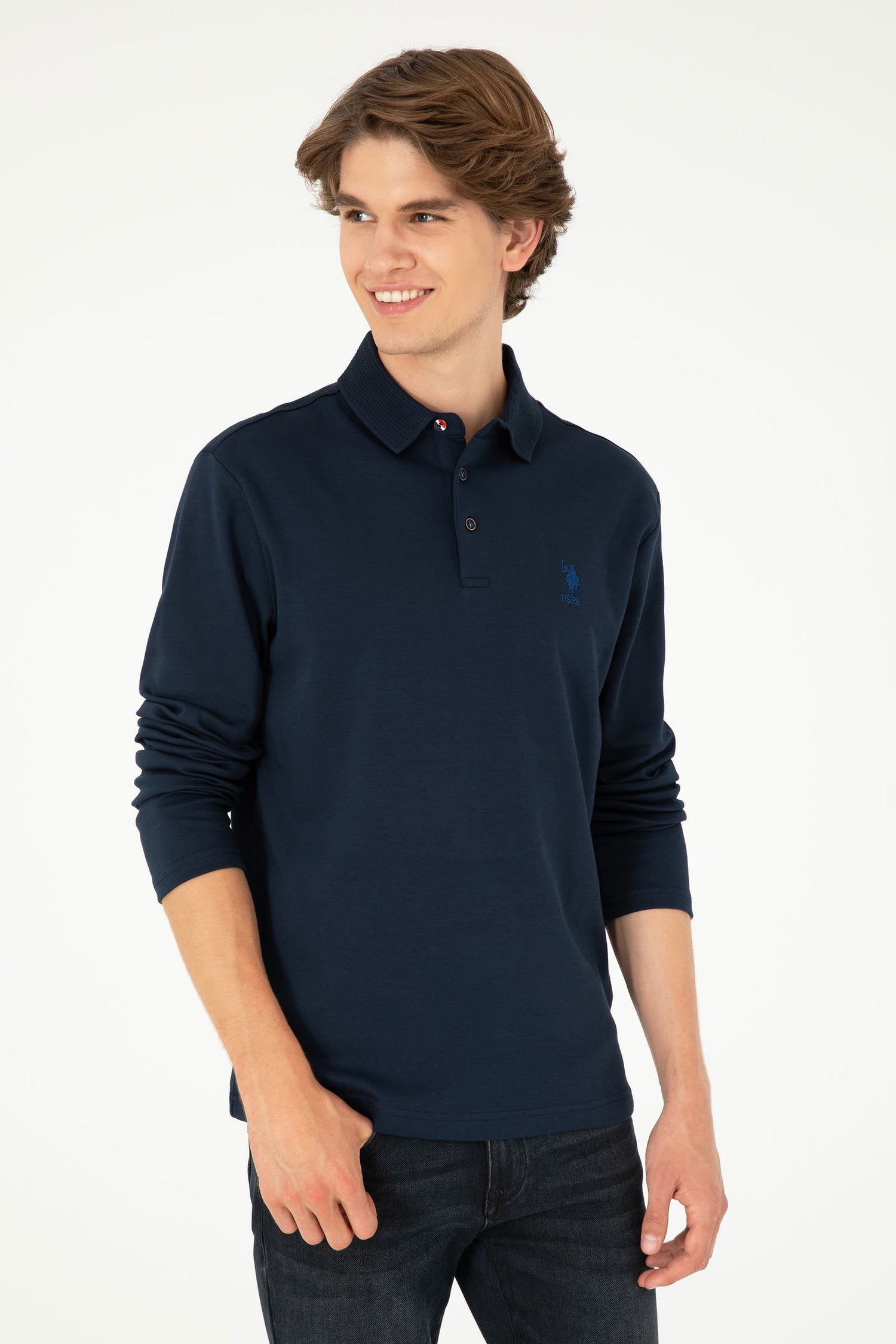 Navy Blue Polo Shirt_G081SZ0820 1926948_VR033_01