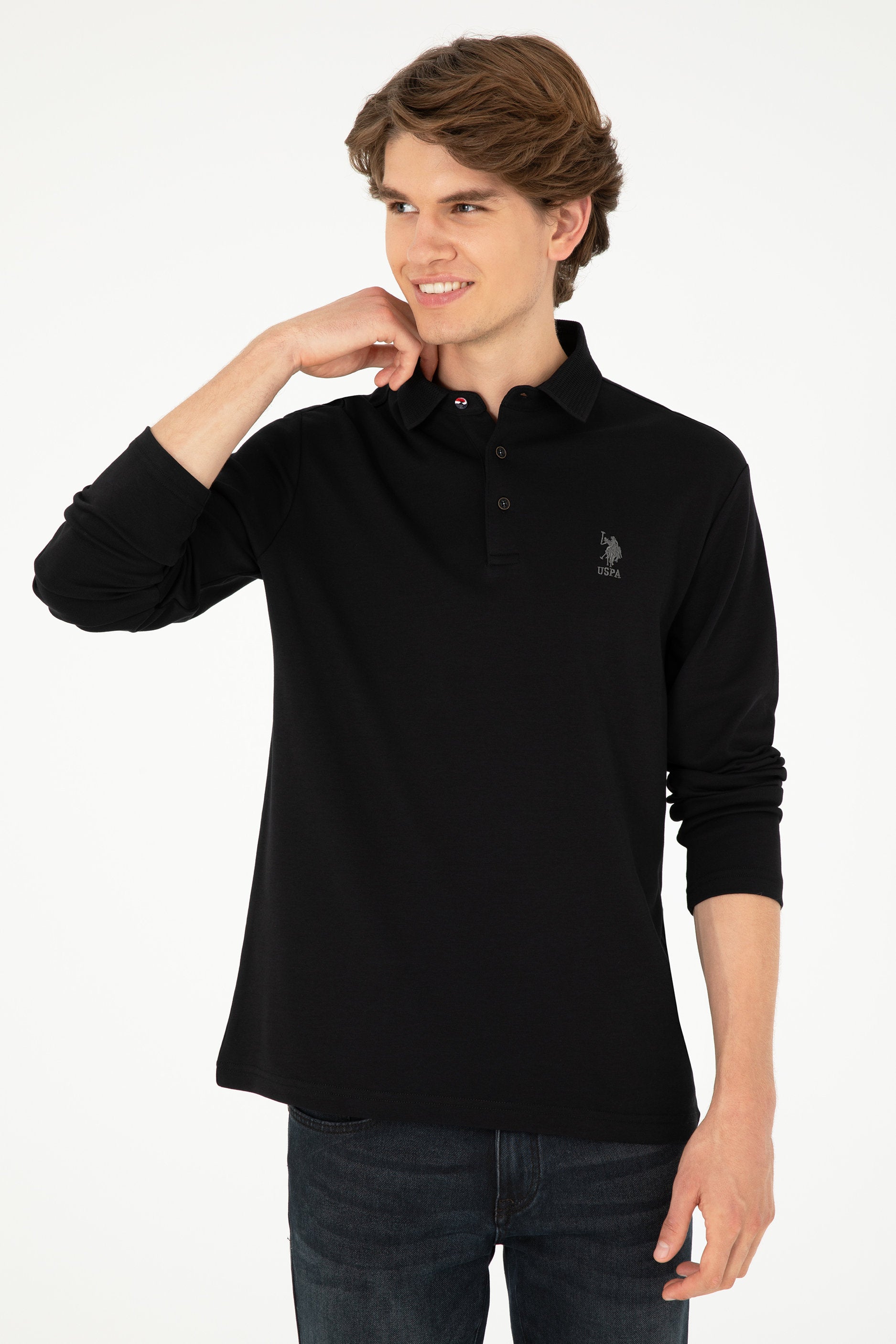 Black Polo Shirt_G081SZ0820 1926948_VR046_03