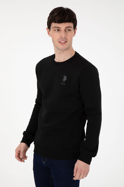 Black Round Neck Pullover_G081SZ0820 1963478_VR046_01