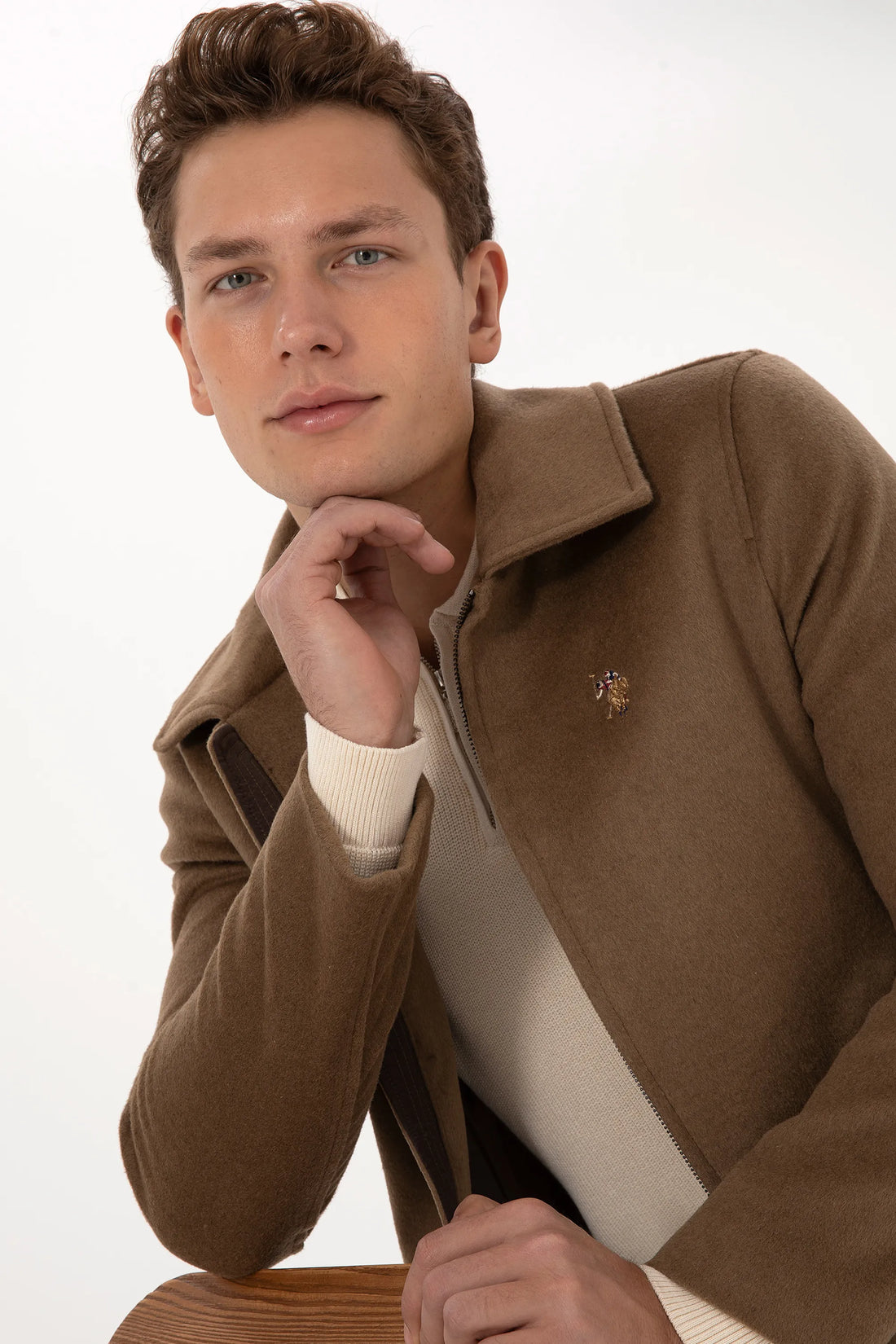 U.S. Polo Assn._Biscuit_Biscuit Suede Jacket_G081SZ0MS0 2249007_VR233_02