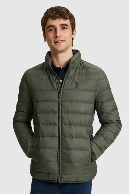 U.S. Polo Assn. Grass Green Men Grass Green Padded Down Puffer Jacket SKU: G081SZ0MS0 PU-13217_VR017 Image 01