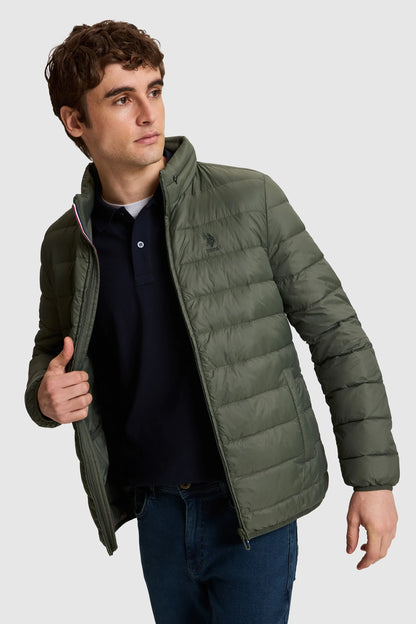 U.S. Polo Assn. Grass Green Men Grass Green Padded Down Puffer Jacket SKU: G081SZ0MS0 PU-13217_VR017 Image 03
