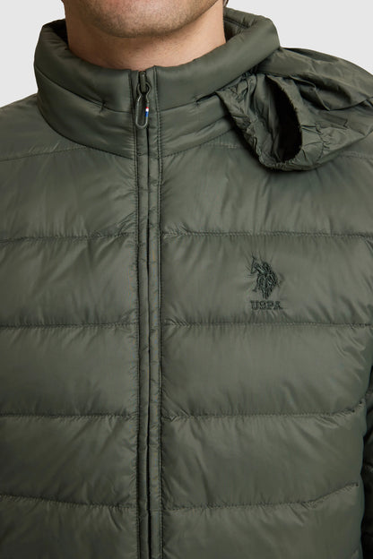 U.S. Polo Assn. Grass Green Men Grass Green Padded Down Puffer Jacket SKU: G081SZ0MS0 PU-13217_VR017 Image 06