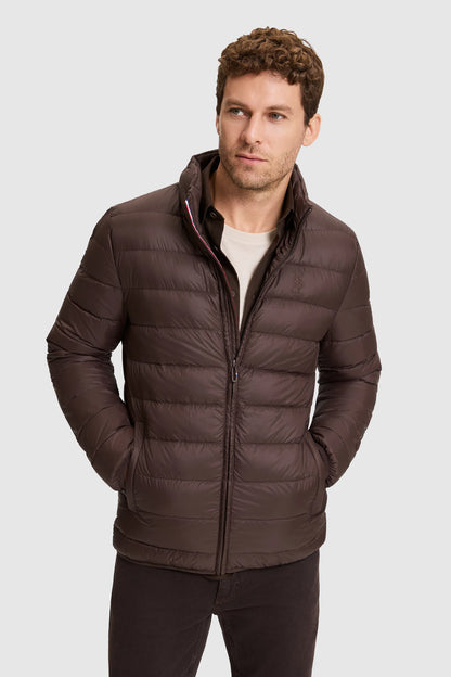 U.S. Polo Assn. Dark Brown Men Dark Brown Padded Down Puffer Jacket SKU: G081SZ0MS0 PU-13217_VR084 Image 03