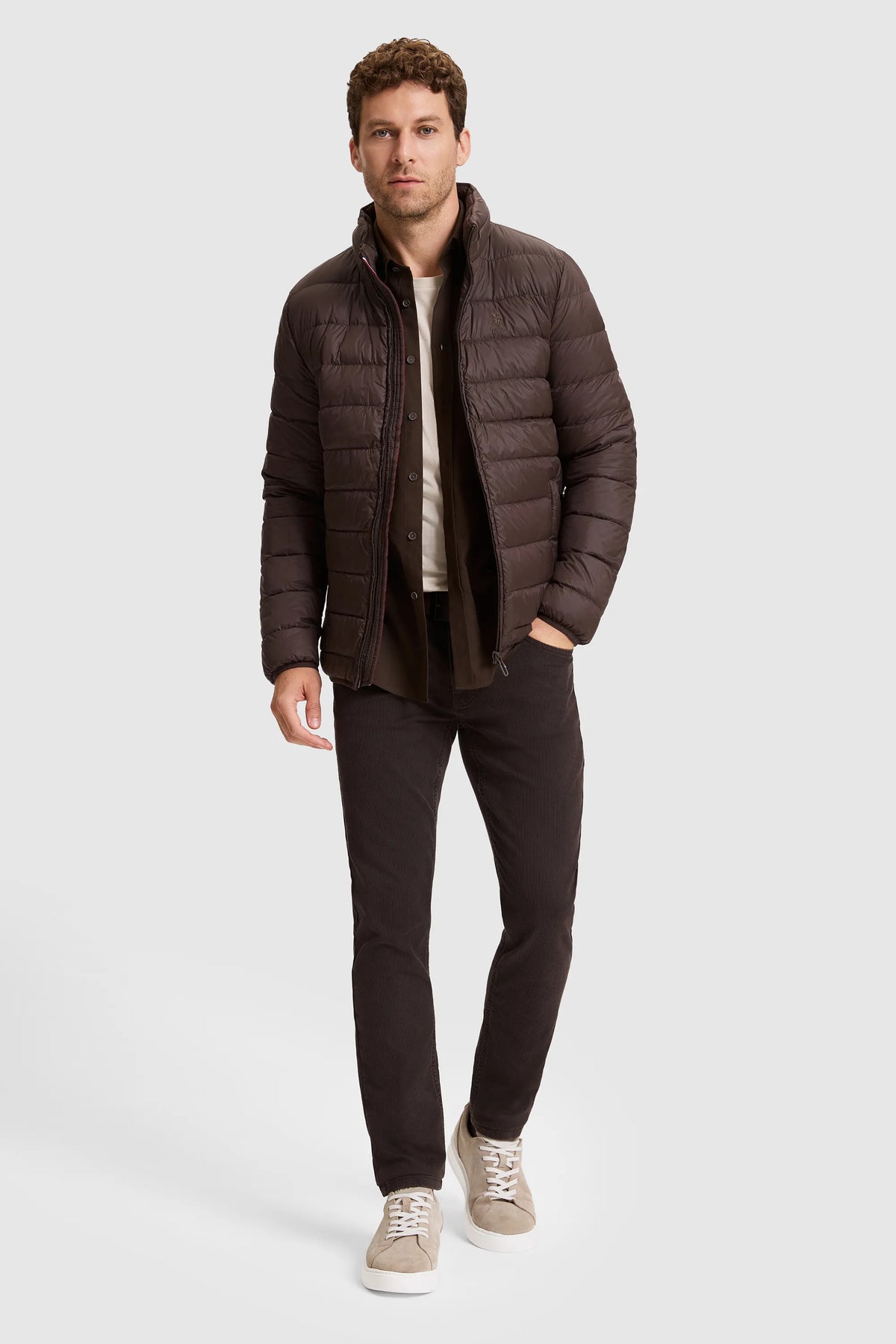 U.S. Polo Assn. Dark Brown Men Dark Brown Padded Down Puffer Jacket SKU: G081SZ0MS0 PU-13217_VR084 Image 04