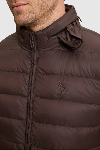 U.S. Polo Assn. Dark Brown Men Dark Brown Padded Down Puffer Jacket SKU: G081SZ0MS0 PU-13217_VR084 Image 06