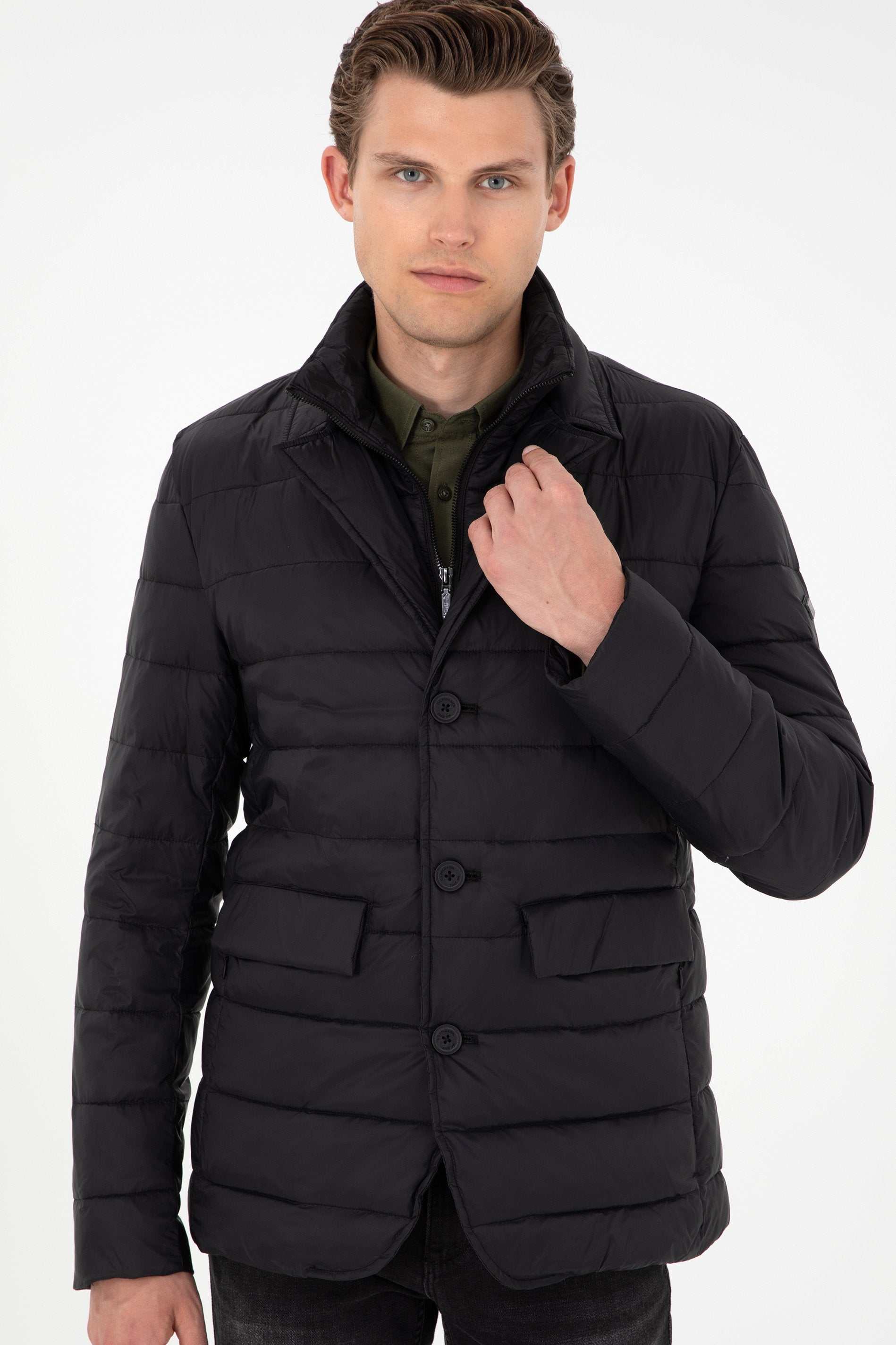 Black Quilted Puffer Coat_G081SZ0MS0 1946569_VR046_03