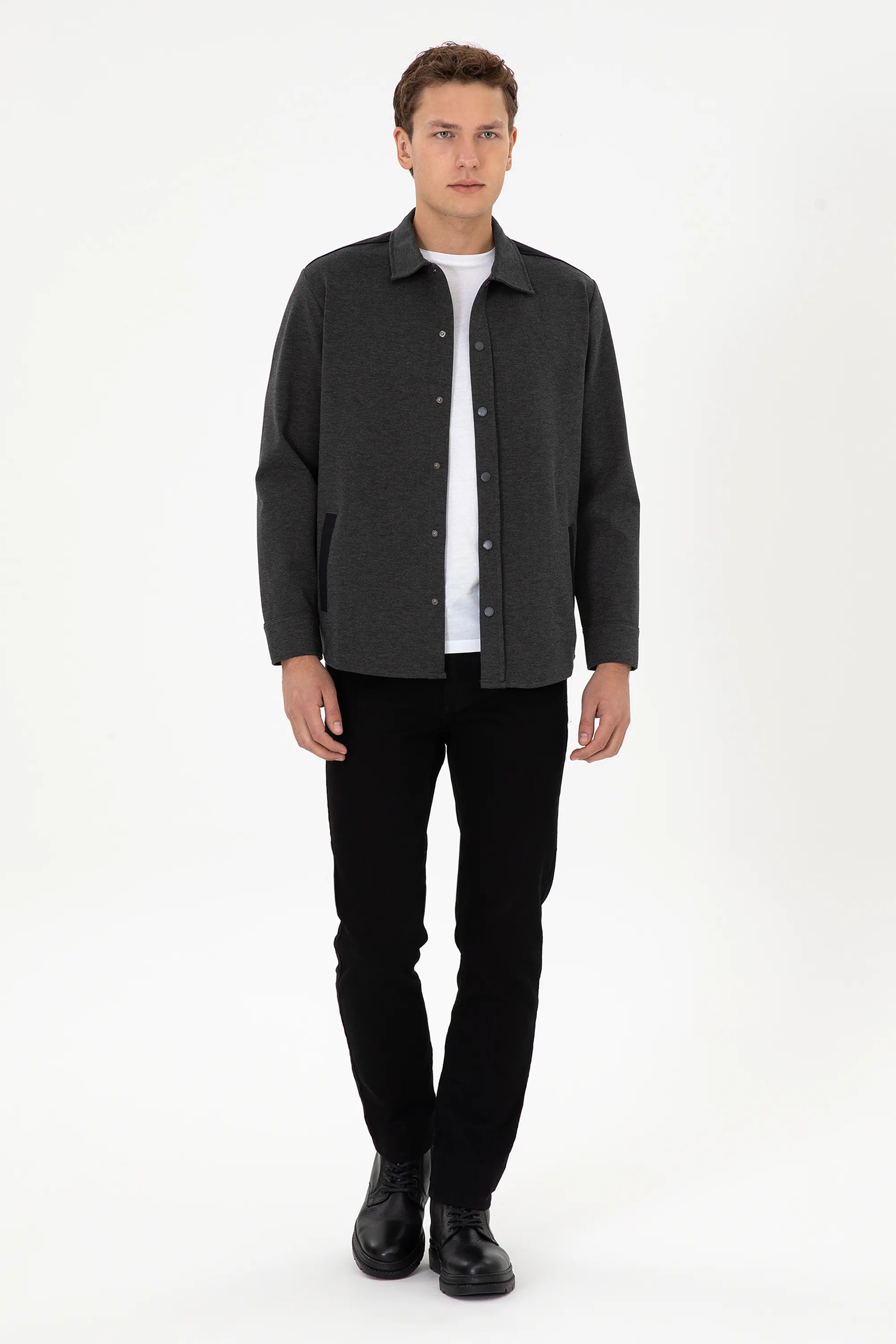 U.S. Polo Assn._Anthracite_Anthracite Knitting Shirt_G081SZ0OG0 2105533_VR006_04