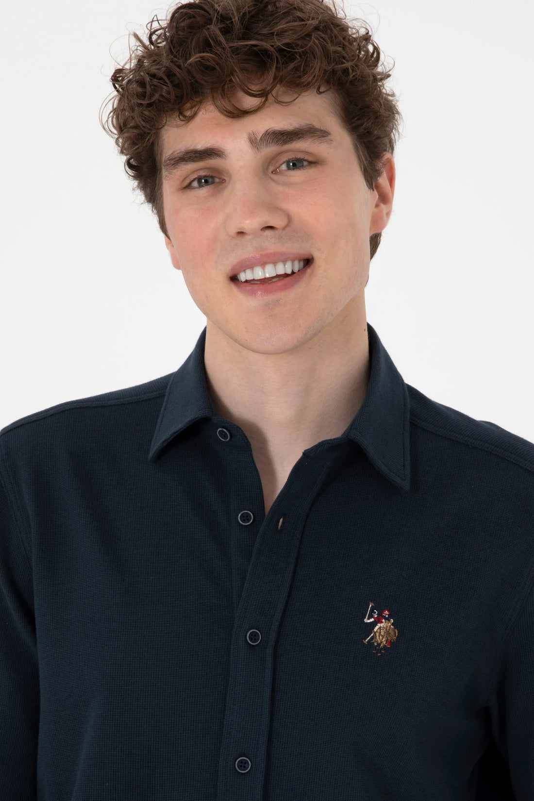 U.S. Polo Assn. Navy Men Navy Knitting Shirt SKU: G081SZ0OG0 2107809_VR033 Image 02