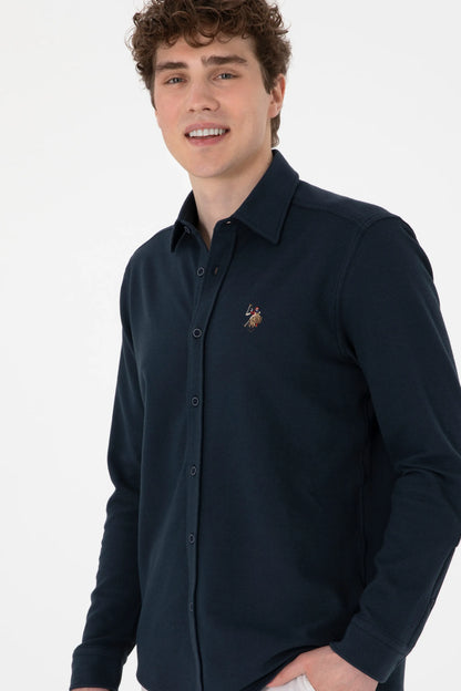 U.S. Polo Assn. Navy Men Navy Knitting Shirt SKU: G081SZ0OG0 2107809_VR033 Image 03