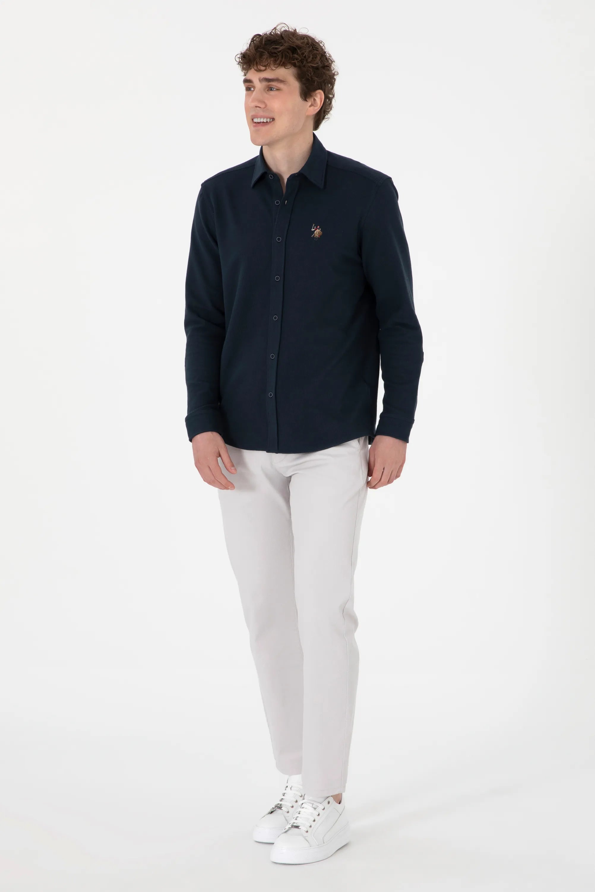 U.S. Polo Assn. Navy Men Navy Knitting Shirt SKU: G081SZ0OG0 2107809_VR033 Image 04