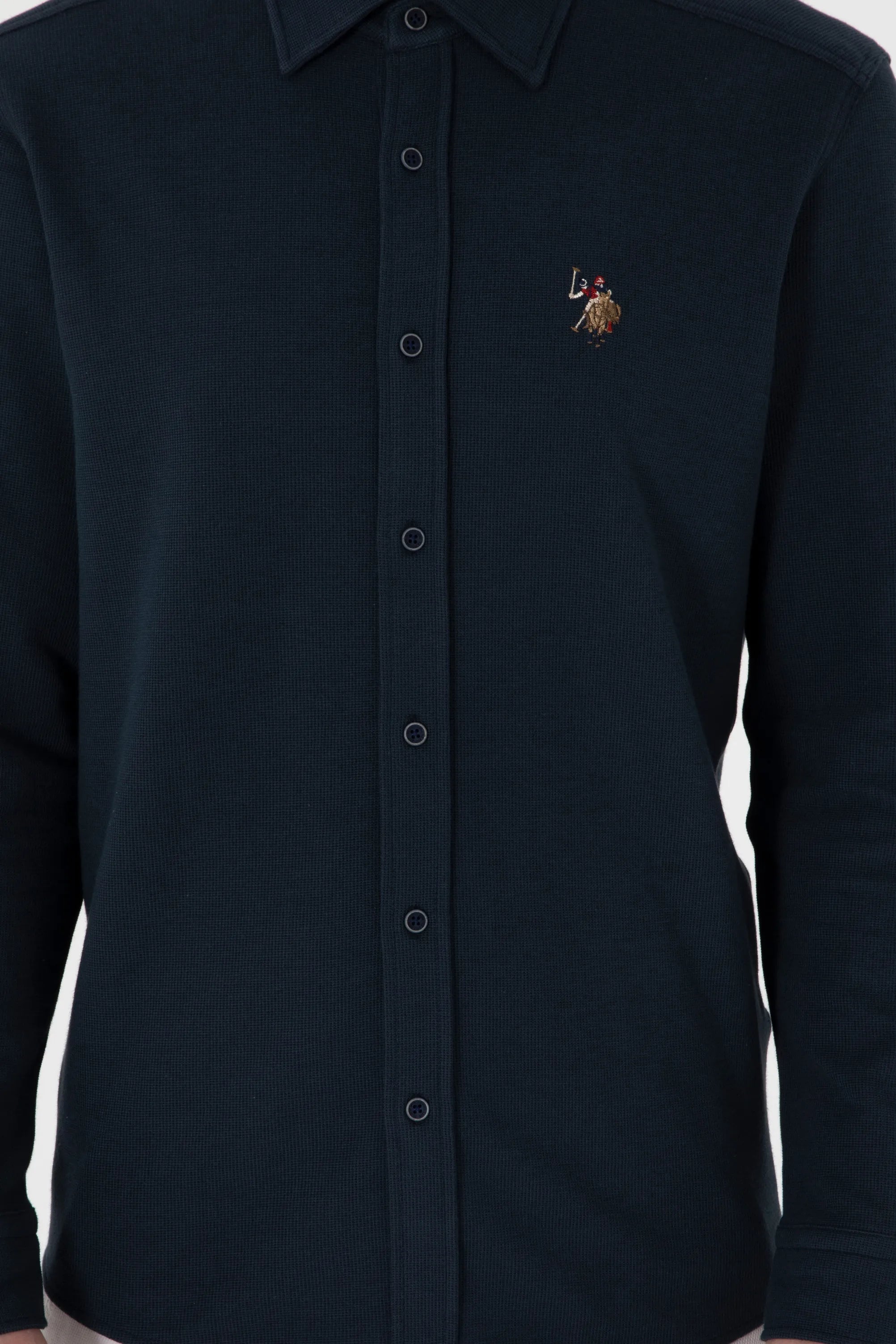 U.S. Polo Assn. Navy Blue Men Navy Blue Knitting Shirt SKU: G081SZ0OG0 2107809_VR033 Image 06