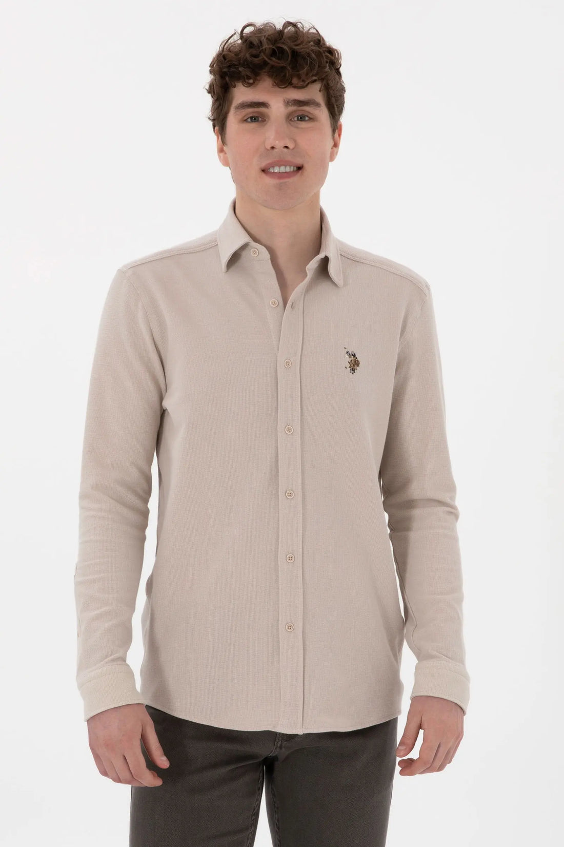 U.S. Polo Assn._Stone Knitting Shirt_G081SZ0OG0 2107809_VR049_01