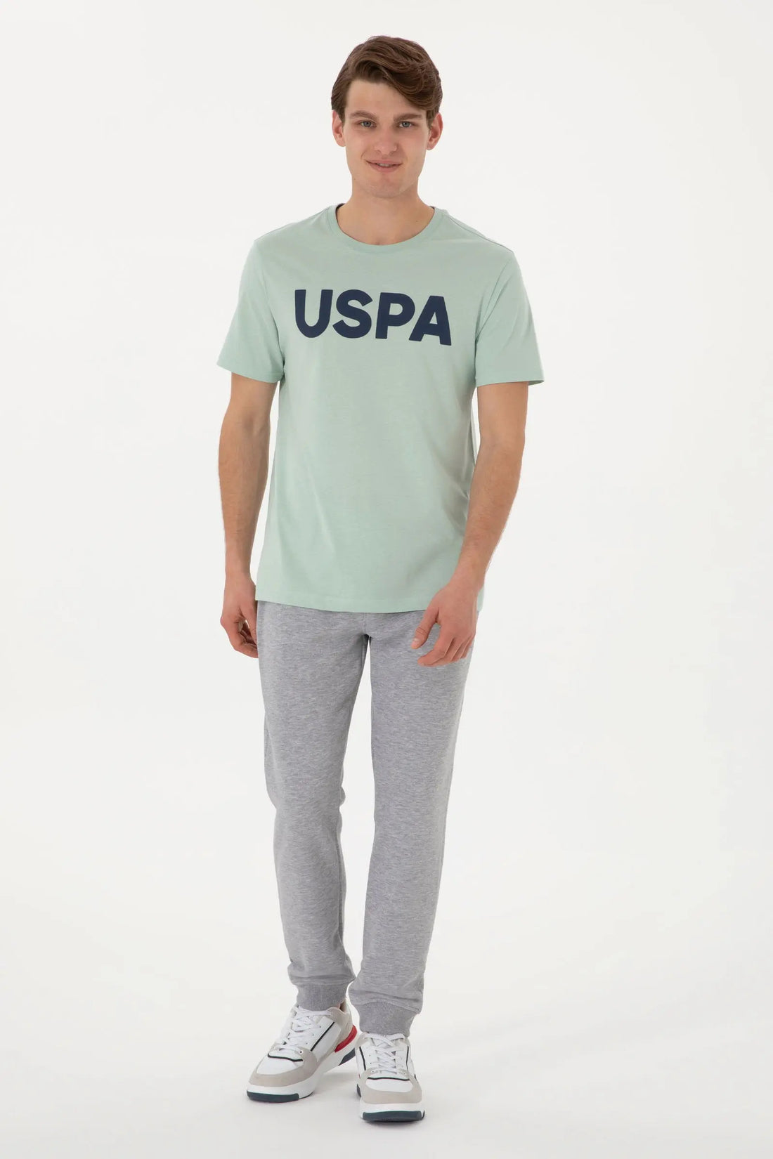 U.S. Polo Assn._Grey Melange Knitting Trouser_G081SZ0OP0 2084692_VR086_01