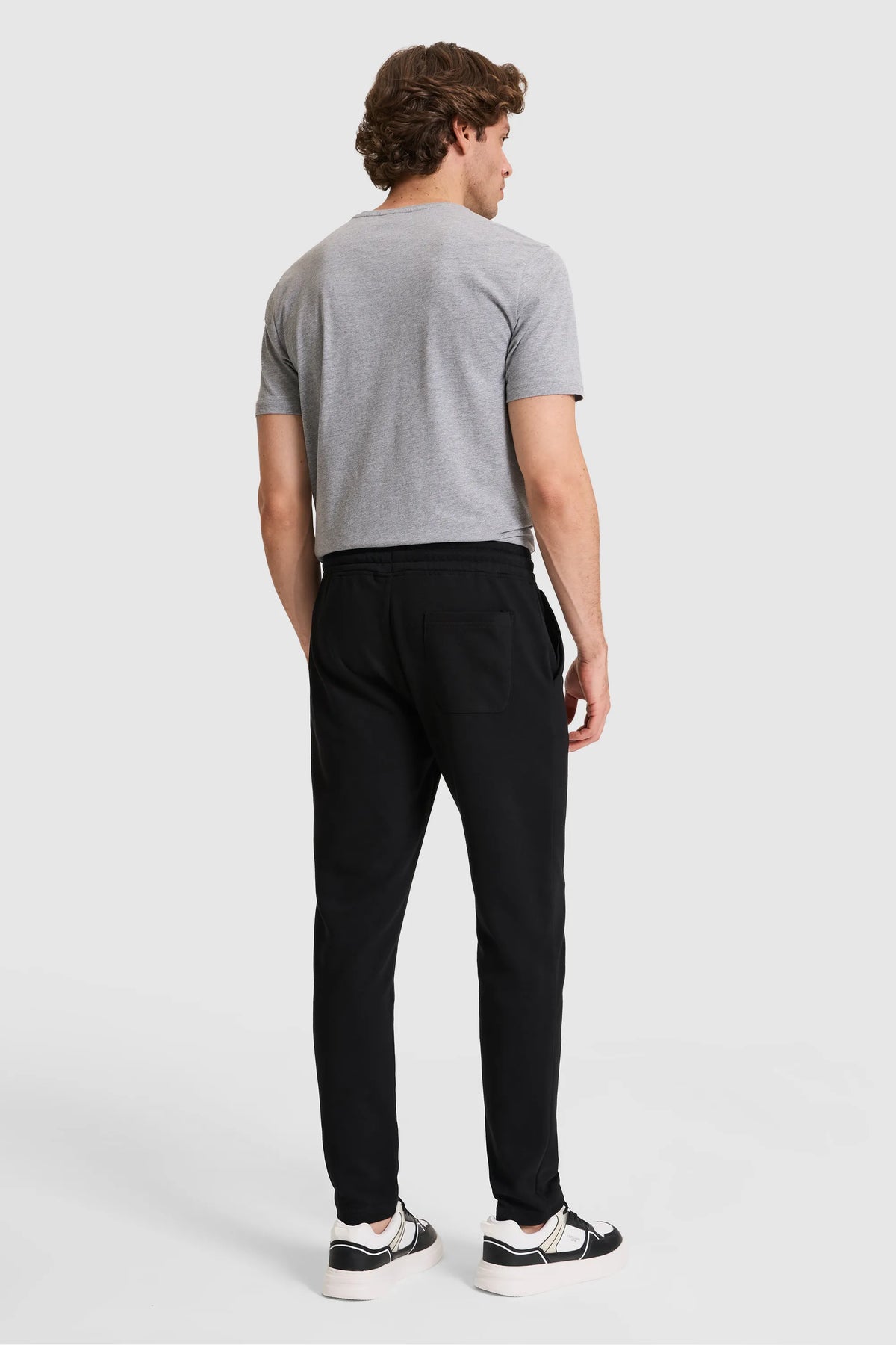 U.S. Polo Assn. Black Men Black Straight Leg Jersey Sweatpants SKU: G081SZ0OP0 PU-8758_VR046 Image 04