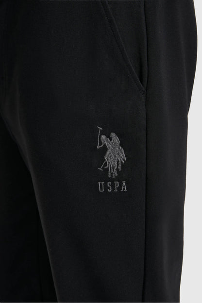 U.S. Polo Assn. Black Men Black Straight Leg Jersey Sweatpants SKU: G081SZ0OP0 PU-8758_VR046 Image 06