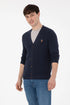 U.S. Polo Assn. Navy Men Navy Button Through V Neck Knitted Cardigan SKU: G081SZ0TH0 1920741_VR033 Image 01