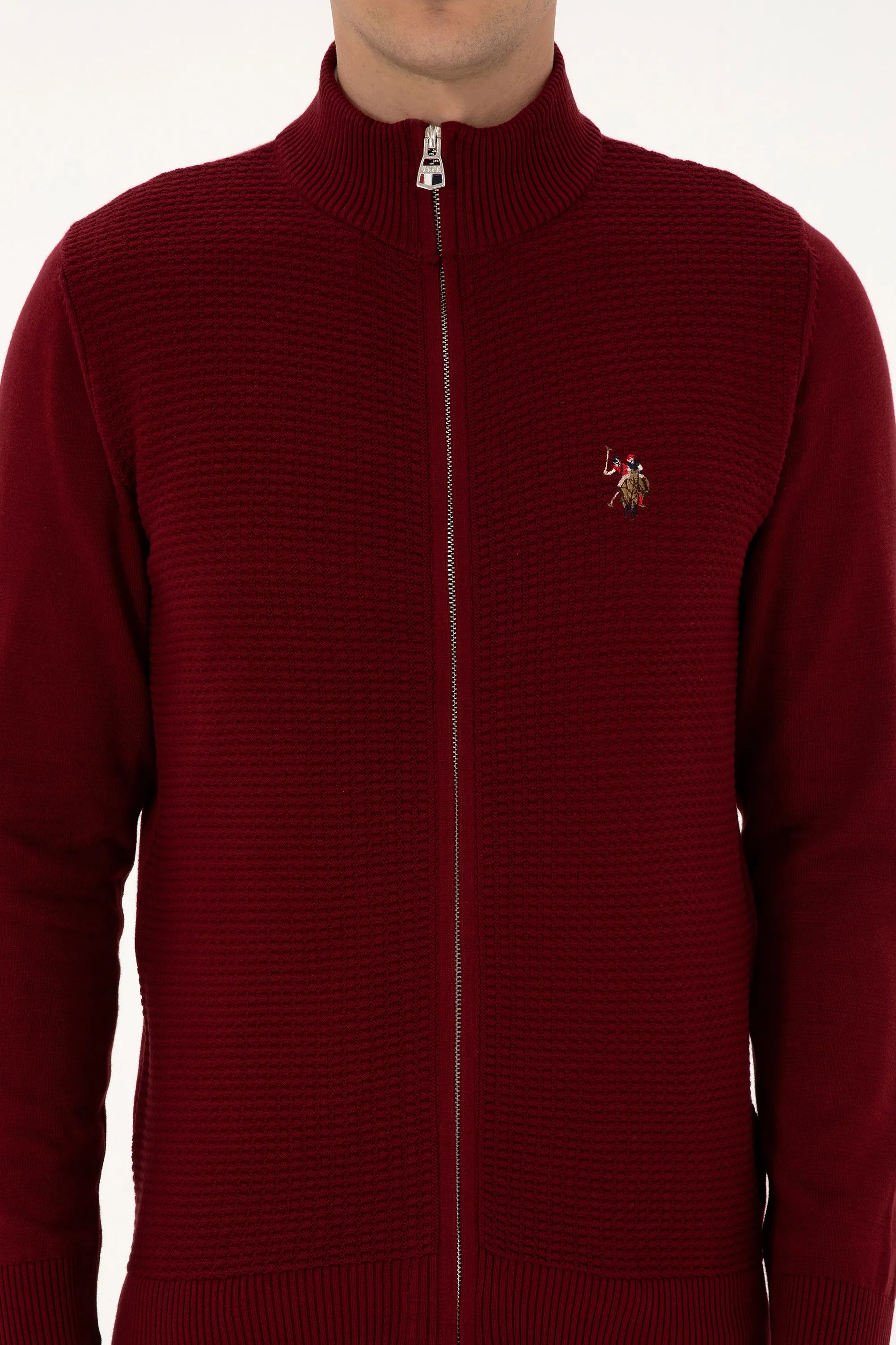 U.S. Polo Assn._Bordeaux_Bordeaux Zip Up Cardigan_G081SZ0TH0 2227188_VR014_06