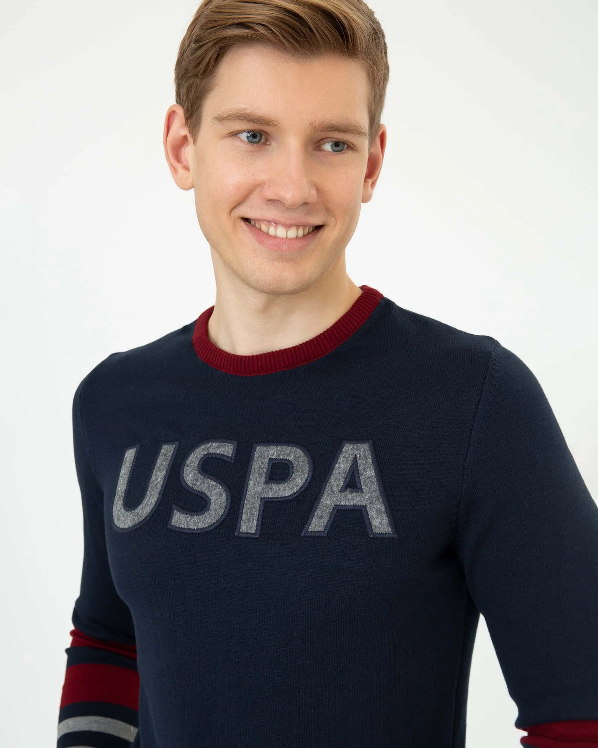 Dark Blue Knitting Jumper - BEVAVA