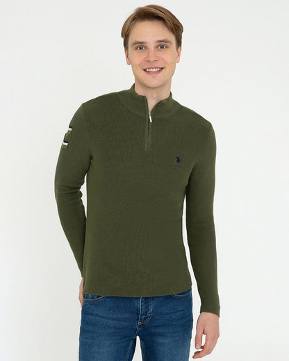 Kaki Knitting Jumper U.S. Polo Assn.
