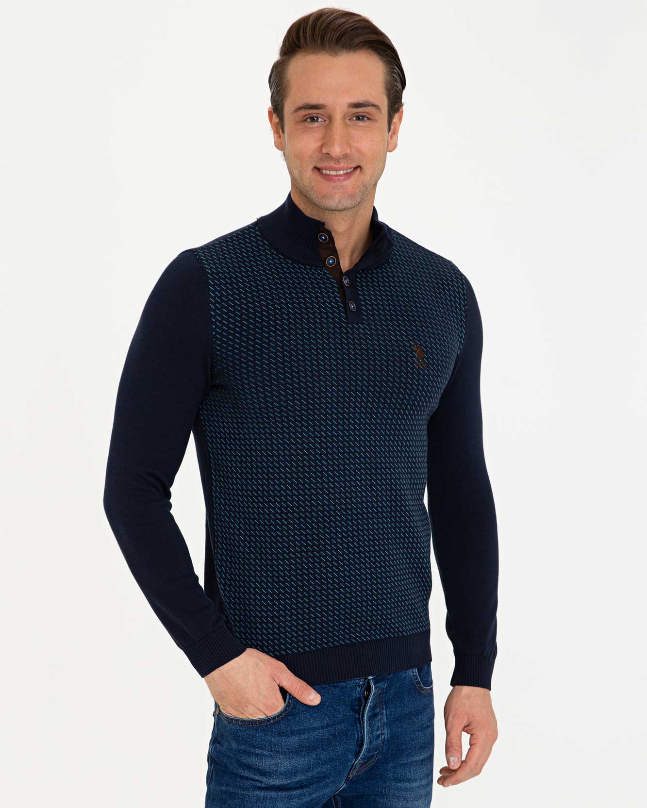Dark Blue Knitting Jumper U.S. Polo Assn.