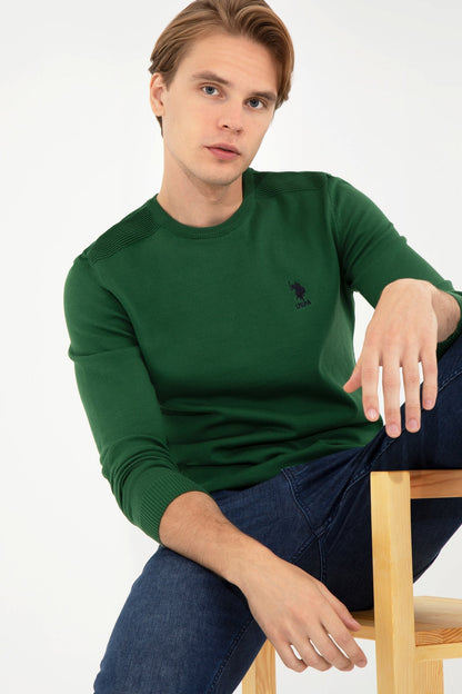 Green Knitting Jumper U.S. Polo Assn.