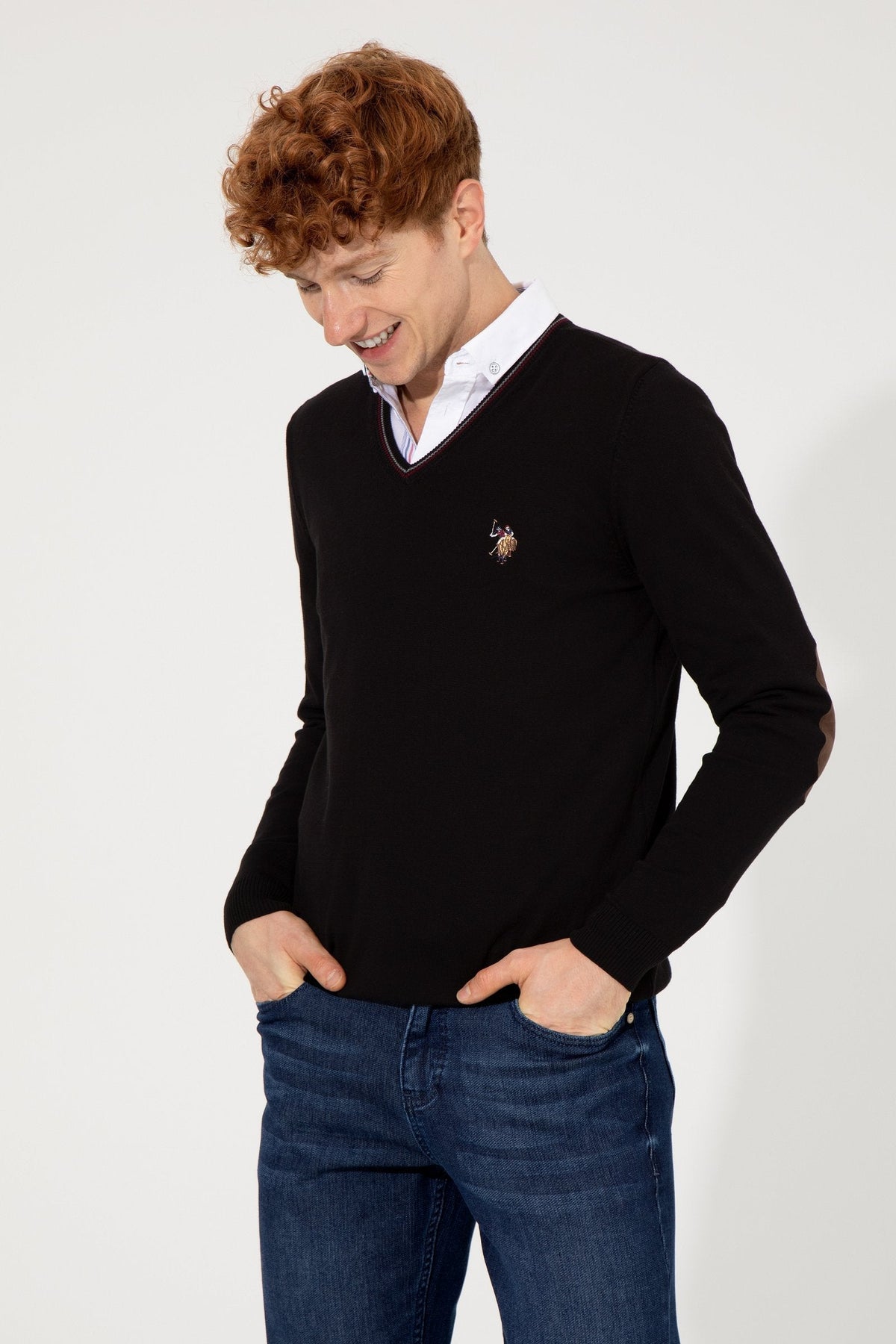 Black Knitting Jumper U.S. Polo Assn.