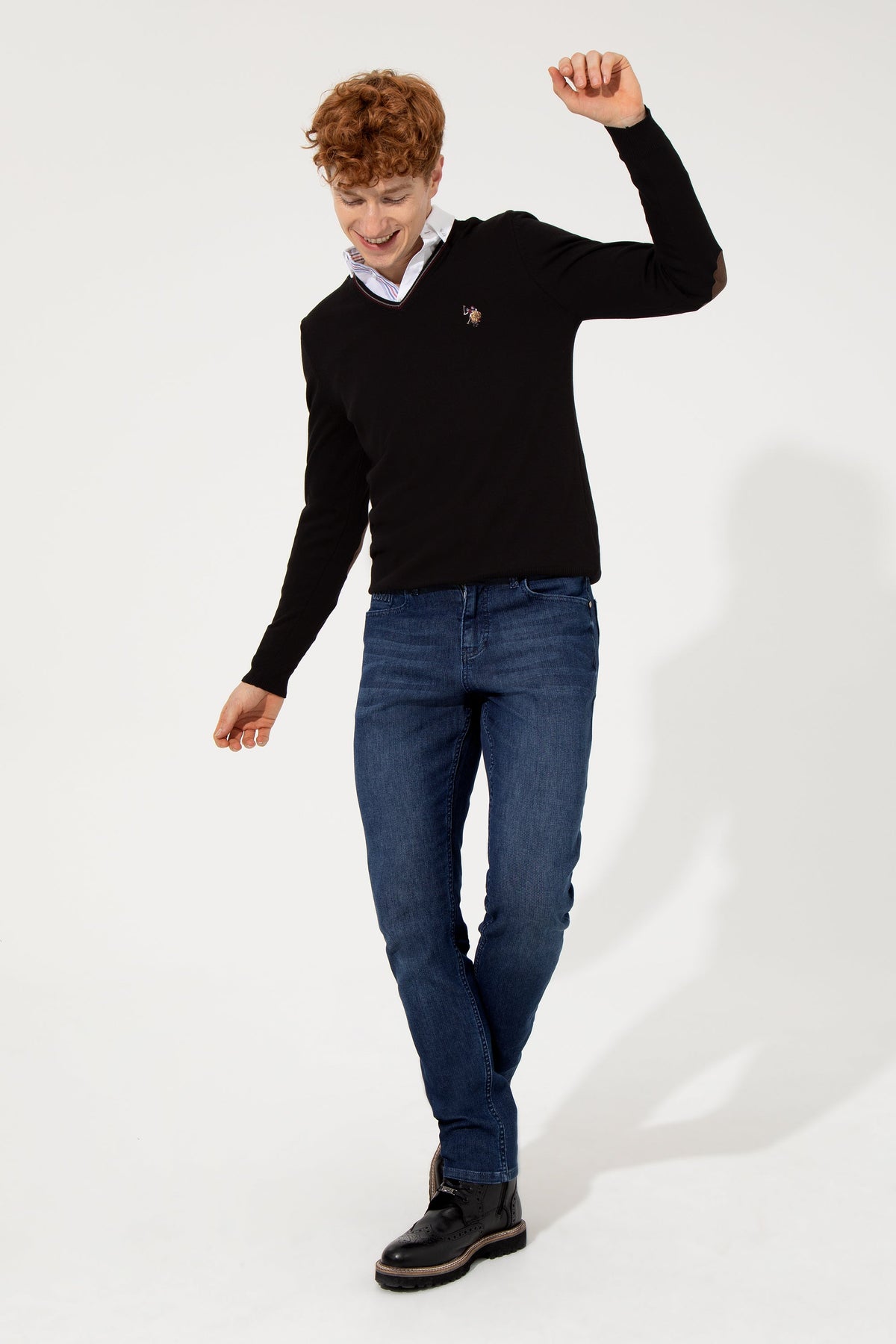 Black Knitting Jumper U.S. Polo Assn.