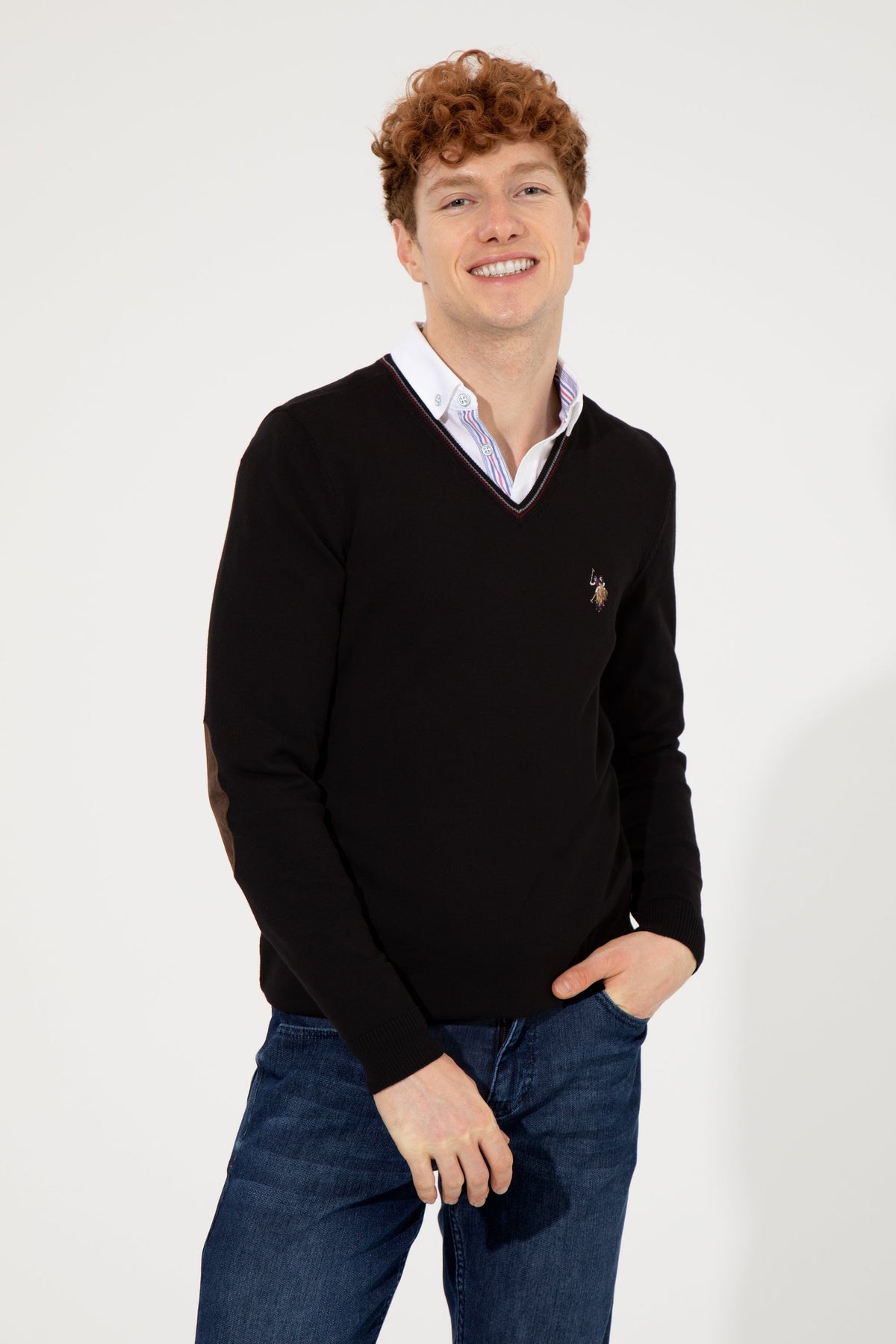 Black Knitting Jumper U.S. Polo Assn.