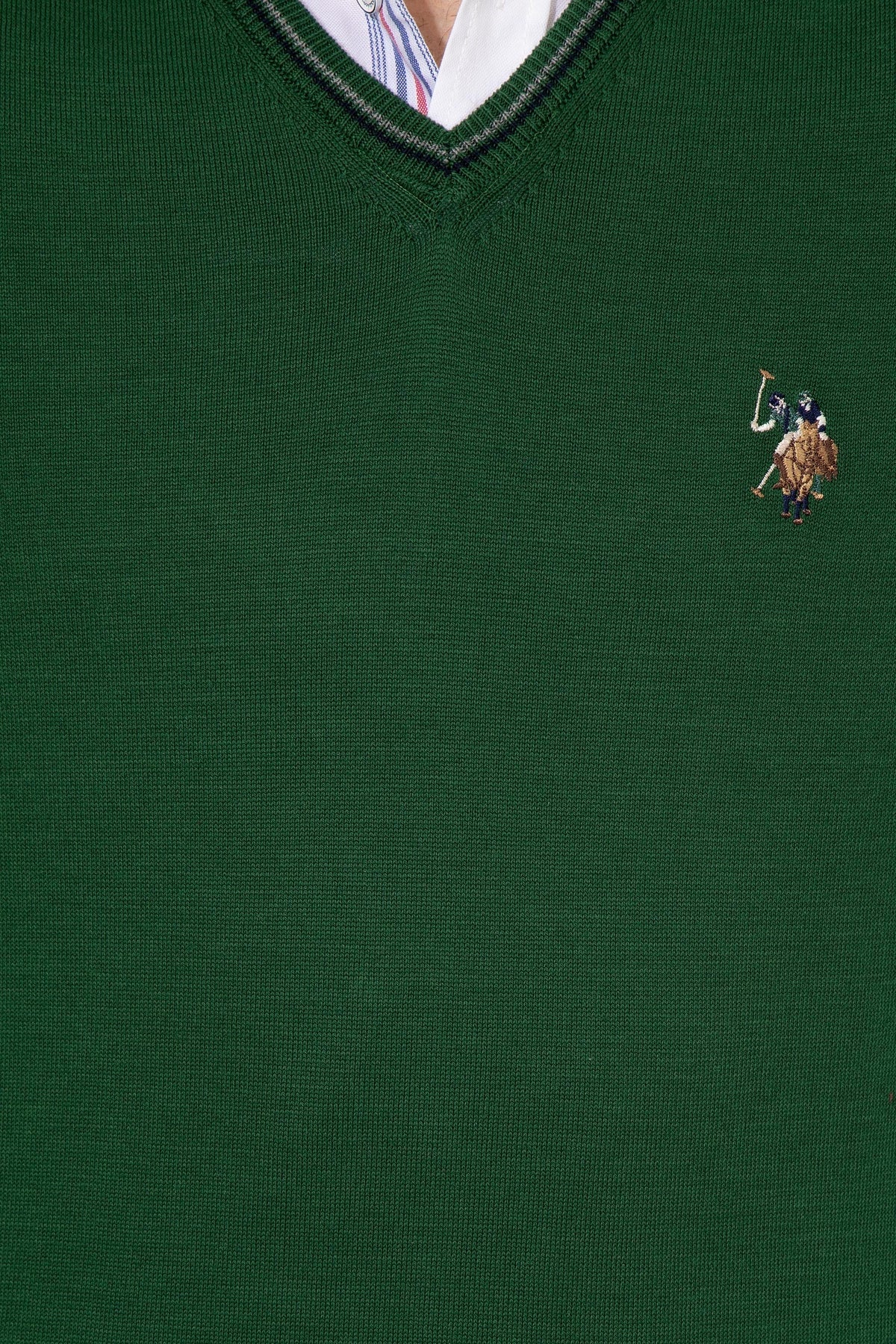 Green Knitting Jumper U.S. Polo Assn.