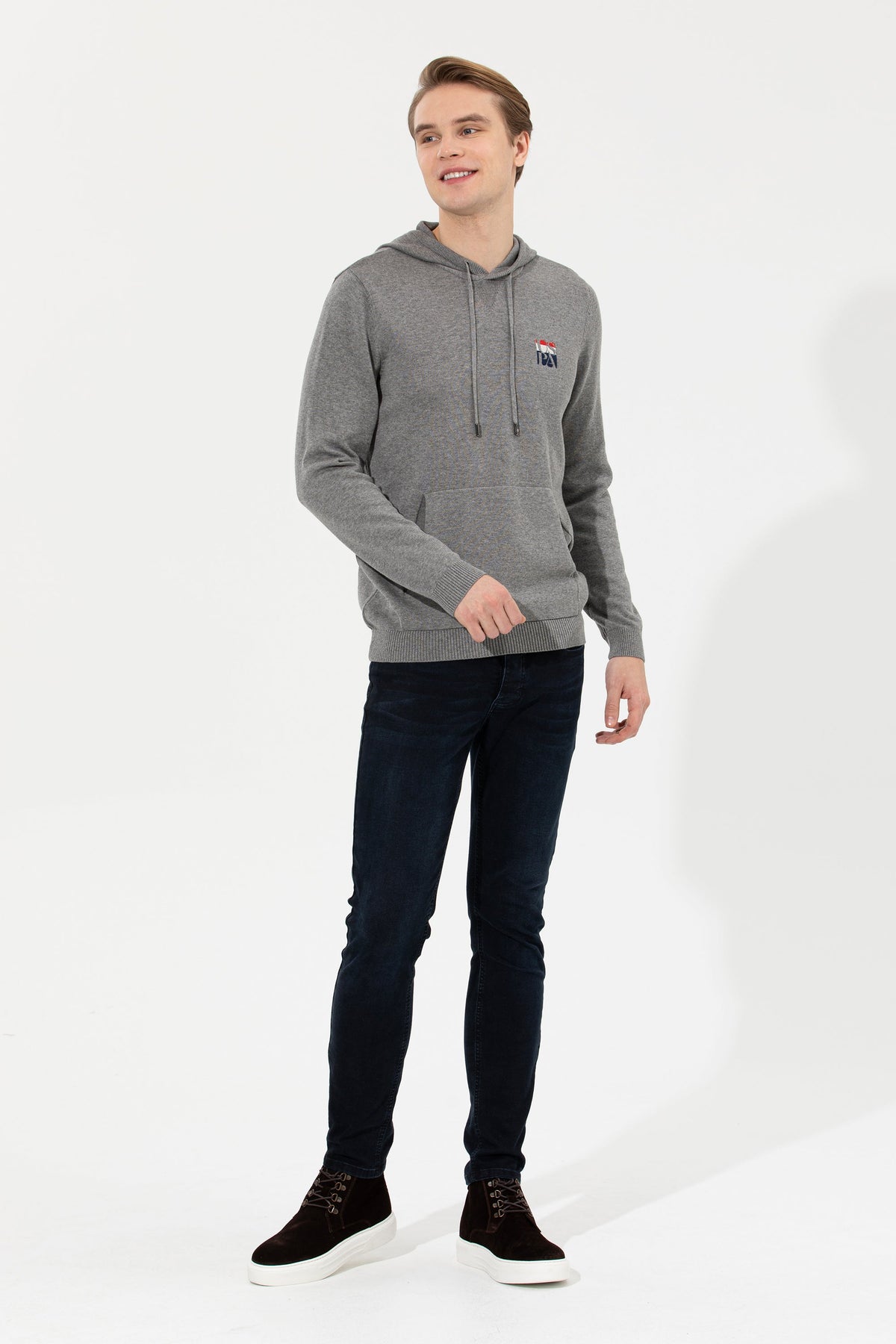 Light Grey Knitting Jumper U.S. Polo Assn.