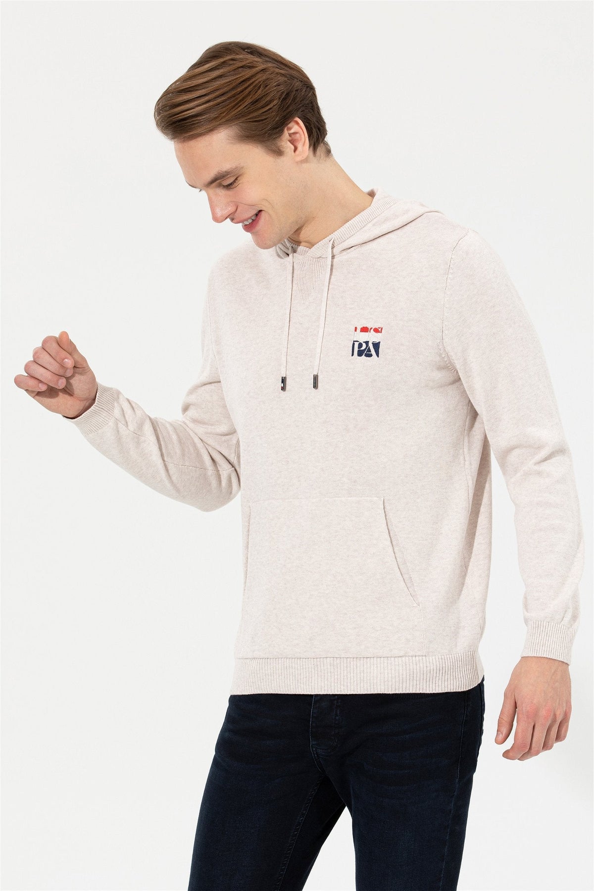 Beige Knitting Jumper U.S. Polo Assn.