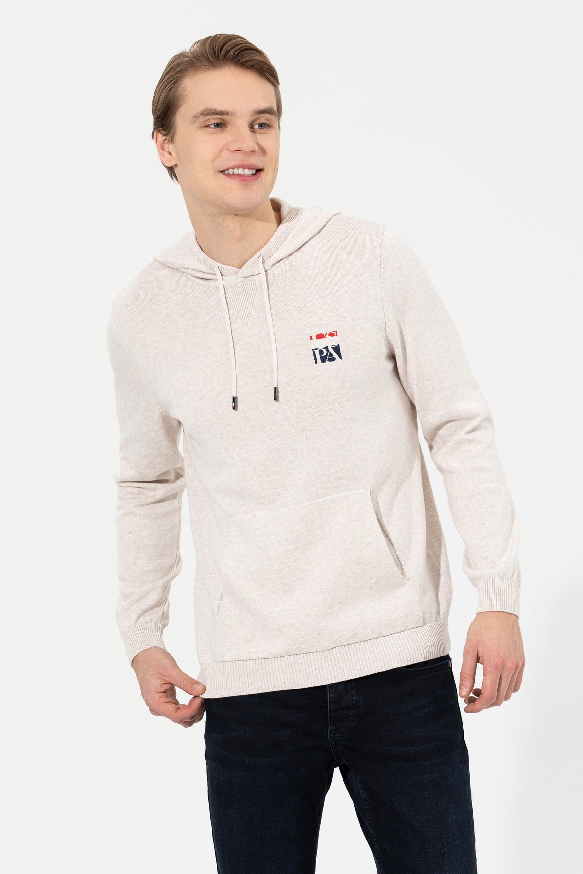 Beige Knitting Jumper U.S. Polo Assn.