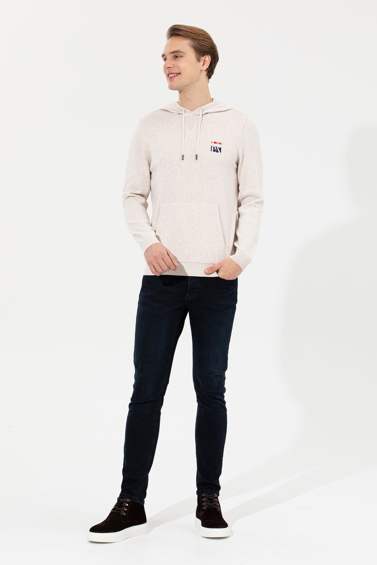 Beige Knitting Jumper U.S. Polo Assn.